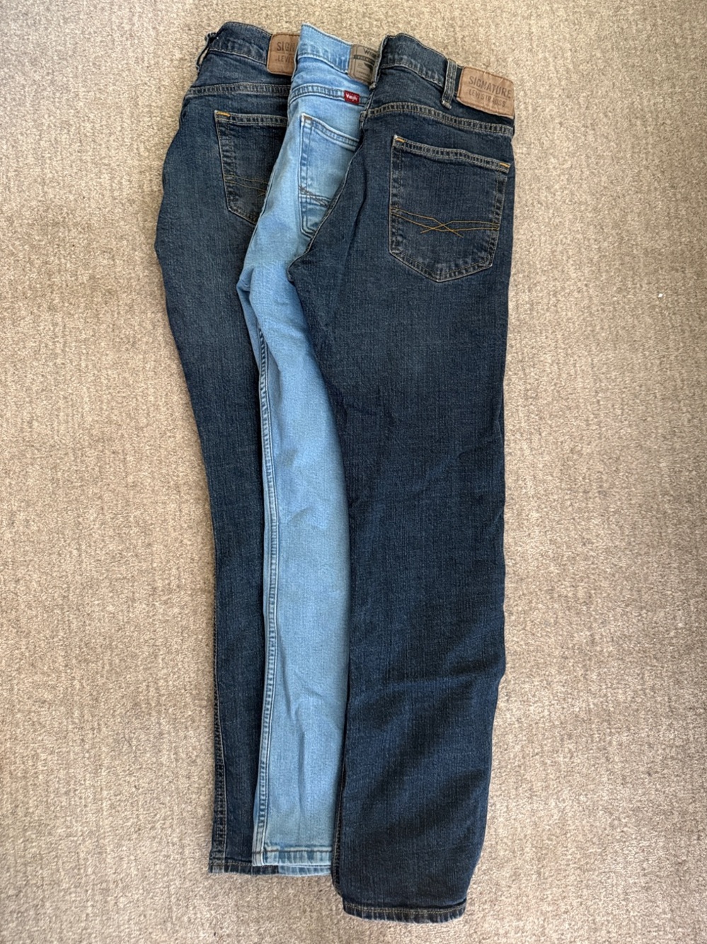 Men’s Bootcut Jeans Bundle – Levi Strauss & Wrangler – 30x30